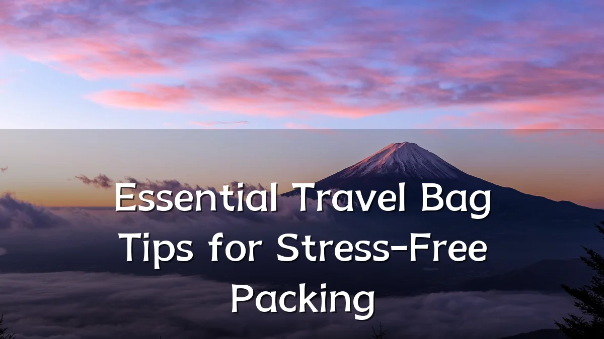 Essential Travel Bag Tips for Stress-Free Packing