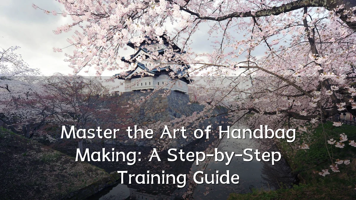 Master the Art of Handbag Making: A Step-by-Step Training Guide