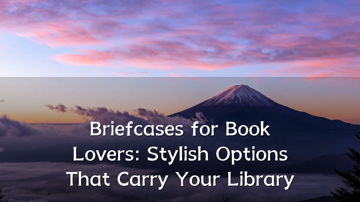 Briefcases for Book Lovers: Stylish Options That Carry Your Library