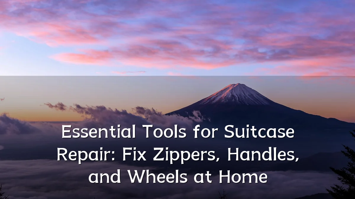 Essential Tools for Suitcase Repair: Fix Zippers, Handles, and Wheels at Home