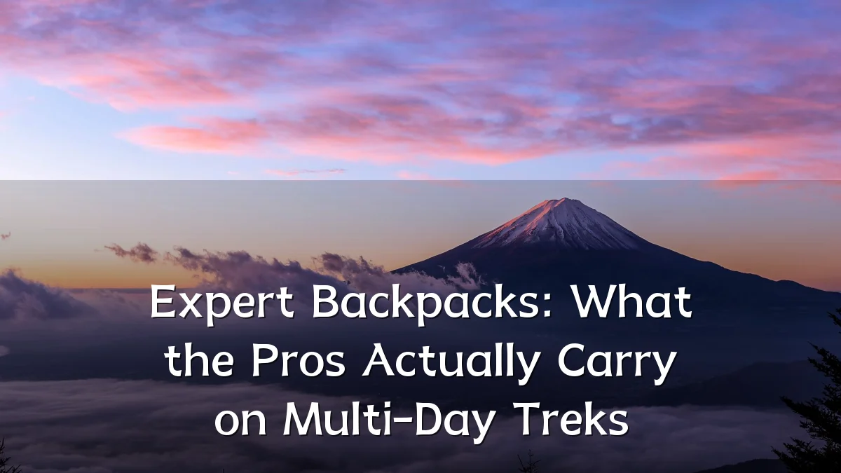 Expert Backpacks: What the Pros Actually Carry on Multi-Day Treks