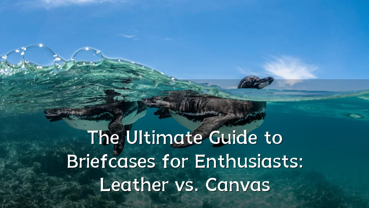The Ultimate Guide to Briefcases for Enthusiasts: Leather vs. Canvas